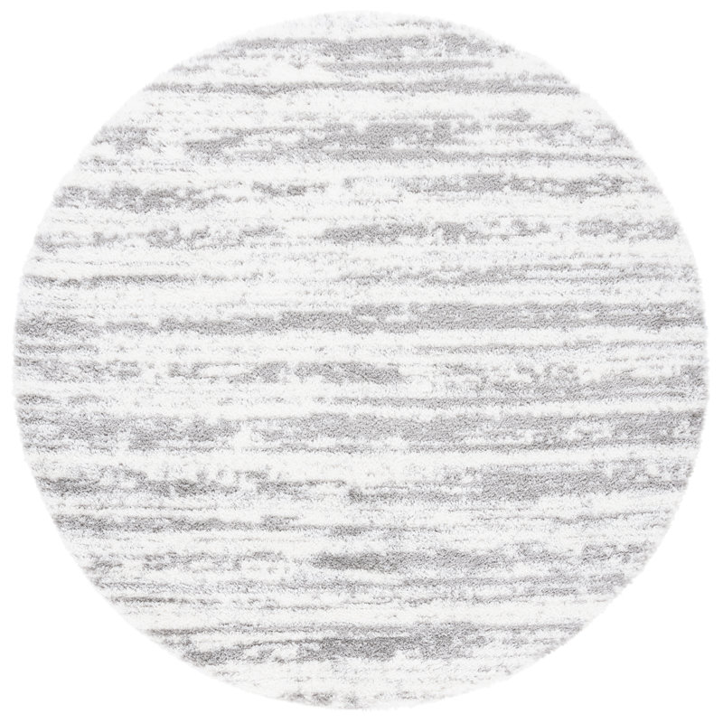 Arbelia Tahoe Shag Performance Rug, Round 6'7"