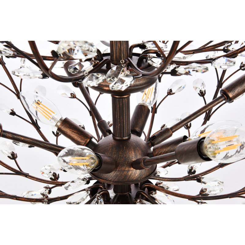 Lustre étagé unique à 18 lumières Stever, Coupe royale