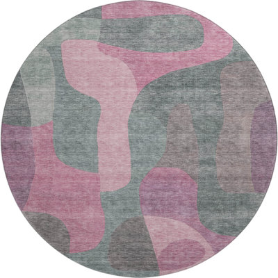 Premium Machine Washable Mayfield AMF1867 Abstract Rug