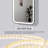 40 Inch Rectangle LED Front and Backlit Wall Mirror in Black-591679131-591679200