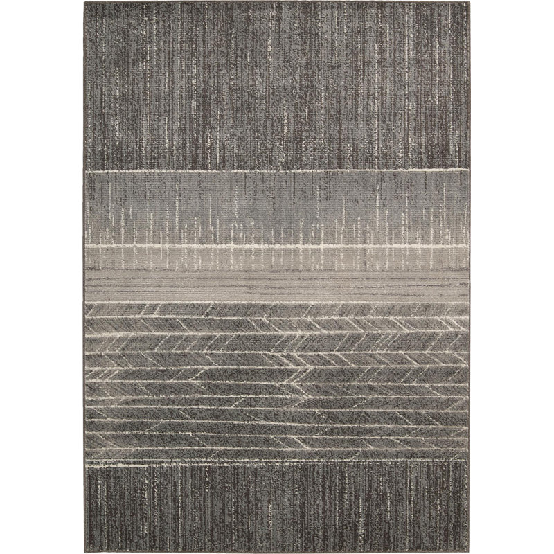 Gradient Viscose Striped Indoor Rug, Rectangle 8'6" x 11'6"