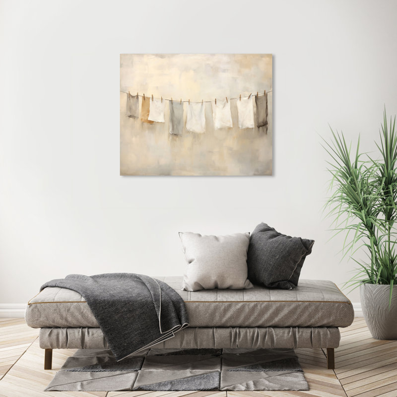 Impression sur toile blanche, Bath and Laundry