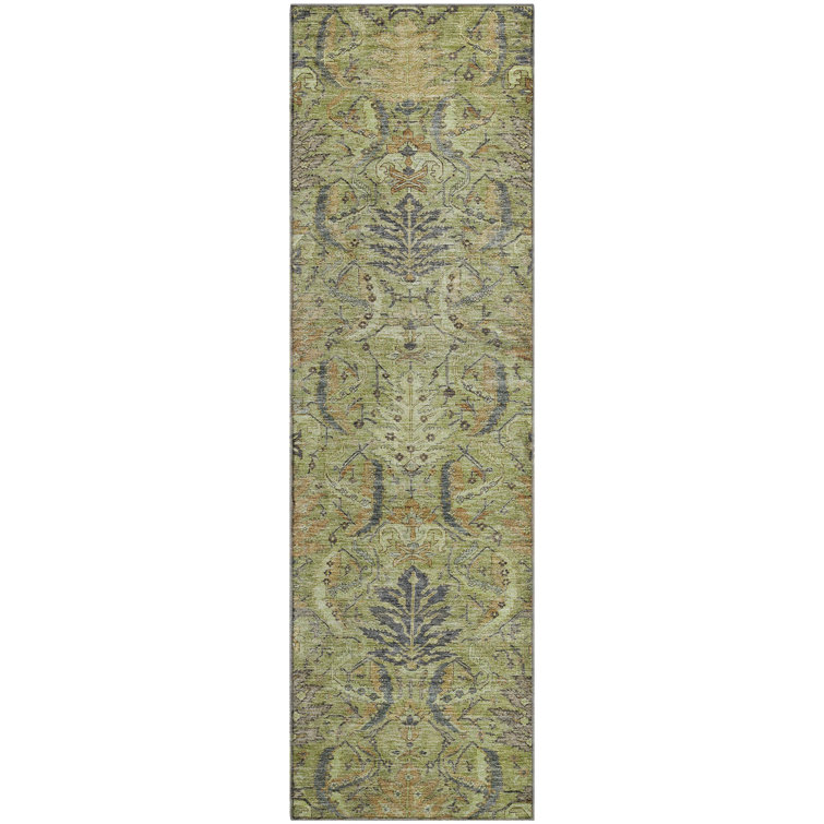 Premium Machine Washable Dahl AMF1082 Damask Rug