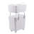 Plastic Rolling Laundry Hamper with Handles-856099417