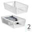 Bac de rangement en métal perforé avec poignées pour la cuisine et le garde-manger - Bacs de rangement pour fruits, légumes et collations-113267779