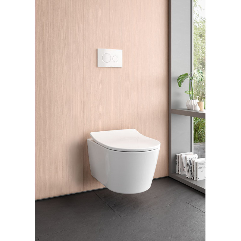 RP™ Dual-Flush Elongated Wall Hung Toilet with High Efficiency Flush (Seat Not Included)