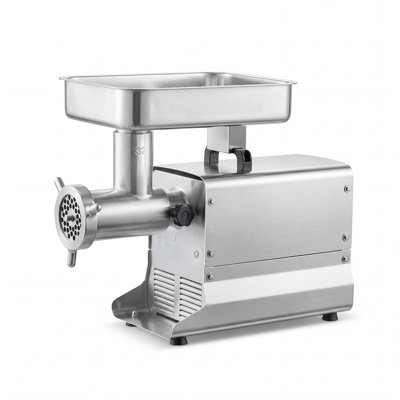 Hachoir à viande commercial, capacité de 21 lb / min, hachoir à viande électrique n ° 32 avec 3 assiettes, 3 tubes à saucisses, machine à saucisses en acier inoxydable de 1 100 W / 1,5 HP pour cuisines et restaurants, répertorié ETL