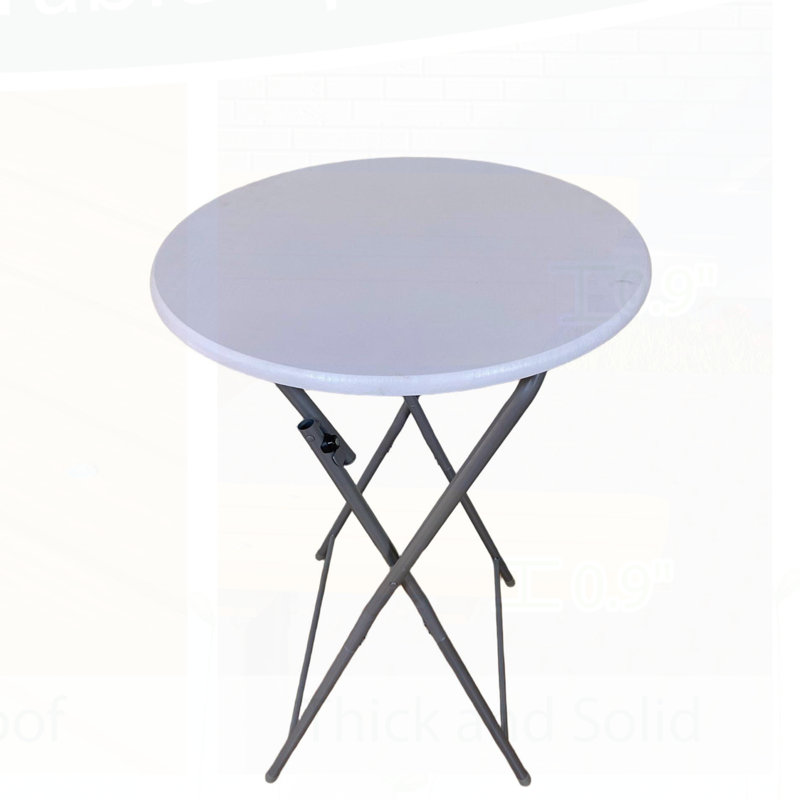 Ensemble de 2 tables de bar pliantes