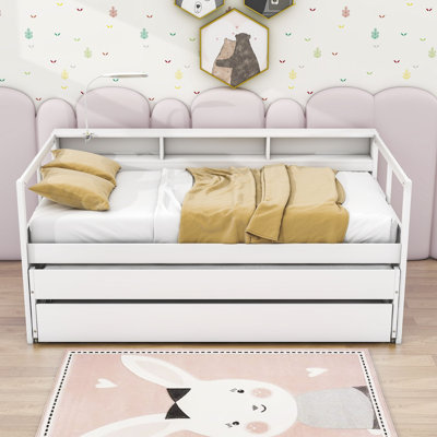 Dhruv Extra-long Twin Daybed with Trundle