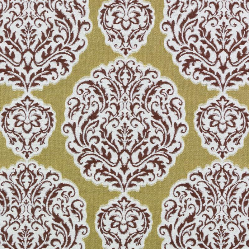 Tissu Surat Bailey & Griffin Influences Wovens, Doré / rouge
