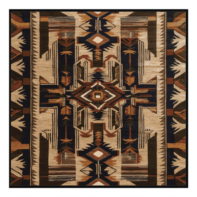 Washable Tribal Designs Hawaiian Area Rug
