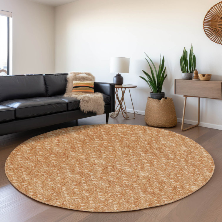 Premium Machine Washable Cerrito AMF514 Salmon Rug