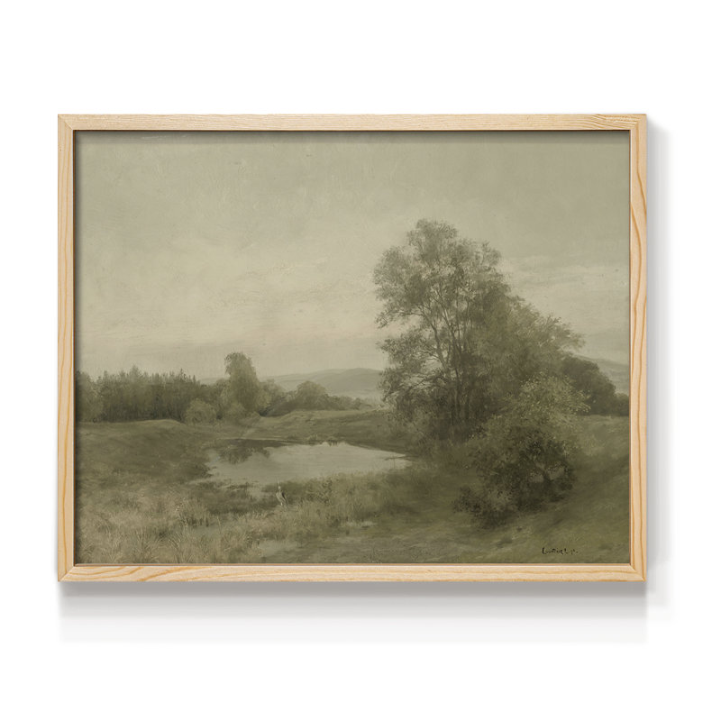Paysages rétro-DCXC - reproduction encadrée, Naturel