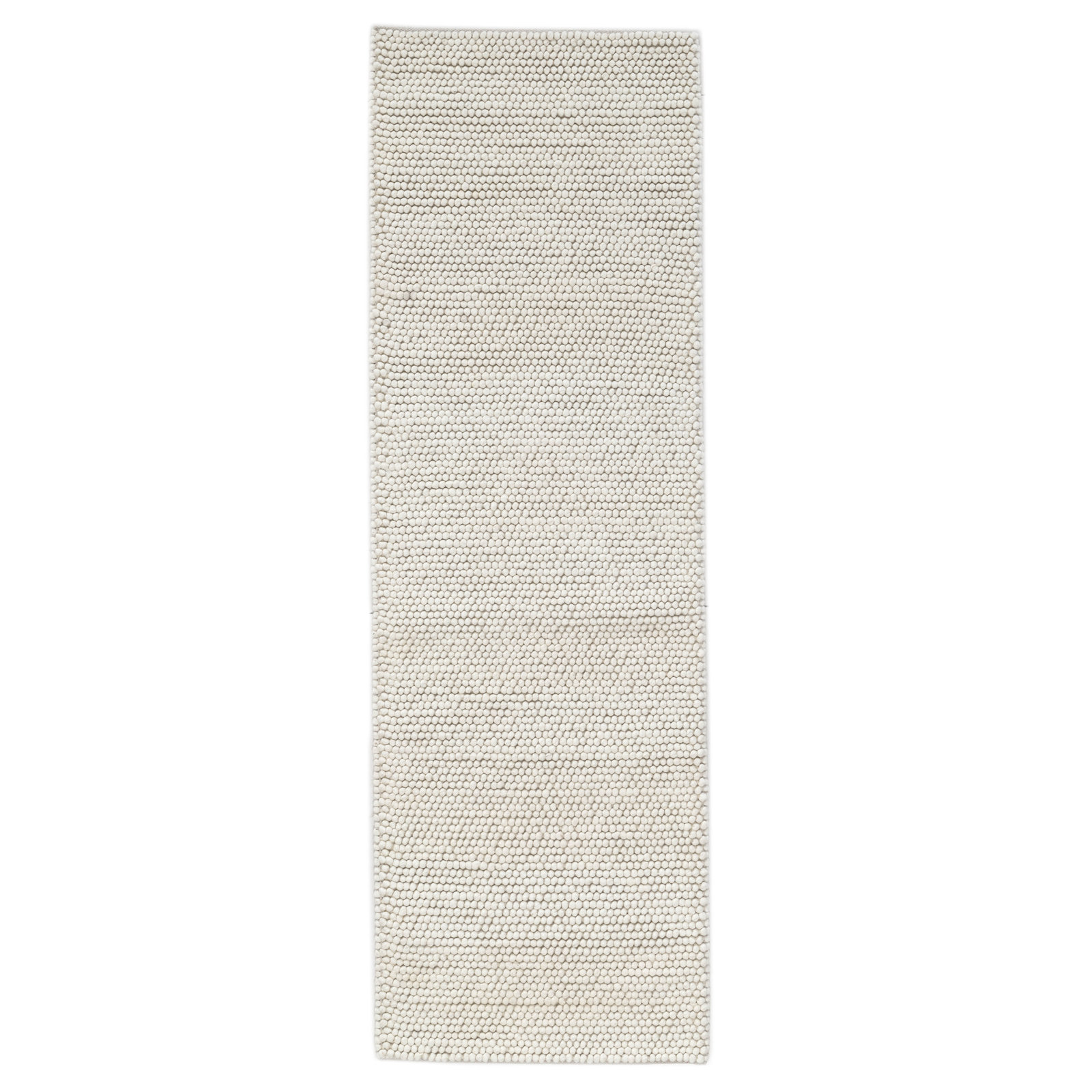 Ackman Flatweave Wool Rug, Runner 2'6" x 8', Ivory