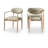 Eligah Vegan Leather Upholstered Dining Arm Chair-6766378-6766387