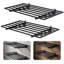 Lot de 2 étagères murales robustes pour garage, supports de rangement muraux en acier de 60 x 120 cm, avec quincaillerie et gants de travail.