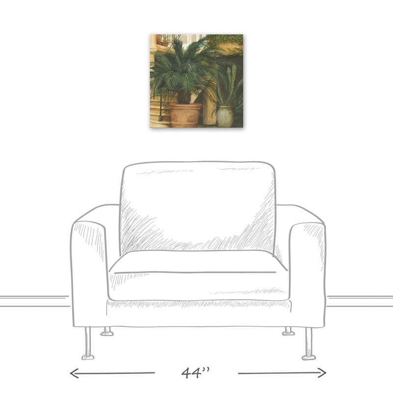 Plantes de jardin sur toile, H 12 po x l 12 po x P 1,25 po