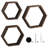 Emeria 3 Piece Hexagon Floating Shelf-633166845