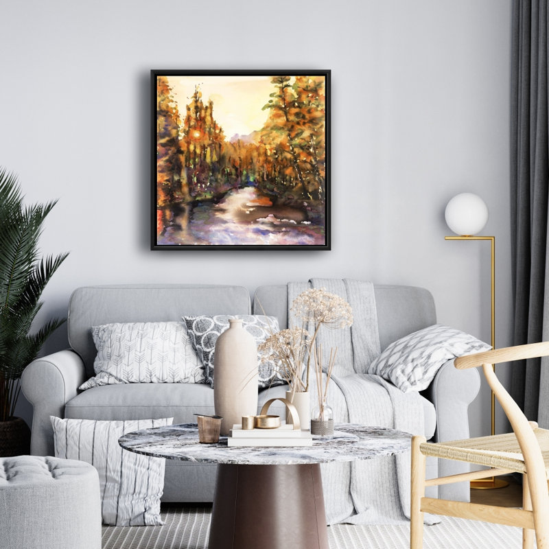 Merced River, reproduction sur toile, H 24 po x l 24 po