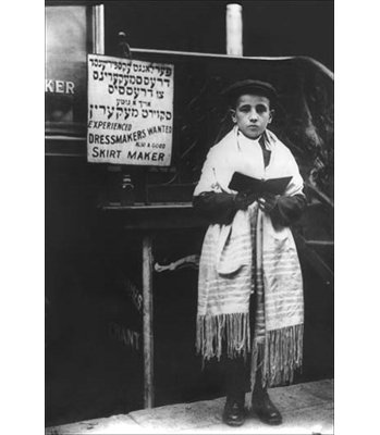 " Young Man In Tallit (prayer Shawl) " by Bains News Service