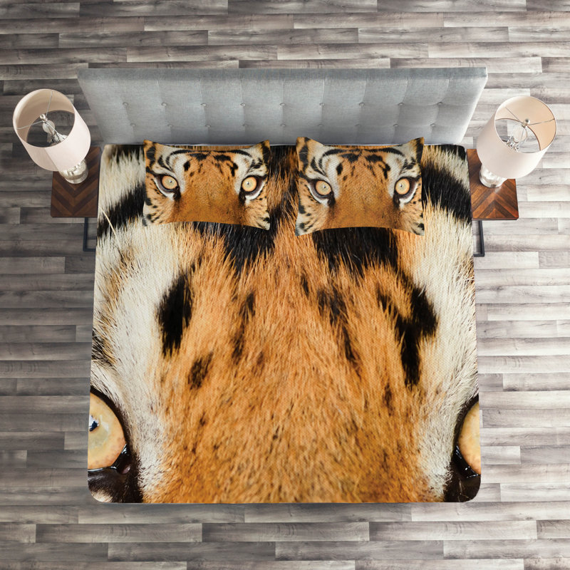 Eclectic Polyester Animal Print Coverlet