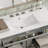 Sanda 36" Bathroom Vanity With Ceramic Sink, Drawers & Open Shelf-114531977
