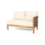 4-Pcs Sofa Conversation Set W/ Beige Cushion, Teak
