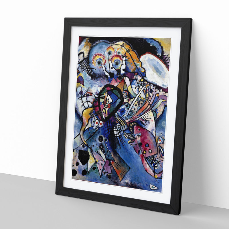 Two Ovals by Wassily Kandinsky - Framed Print, Black Framed, 36cm H x 27cm W x 2cm D