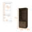 Functional Dark Brown Bar Cabinet With Practical Shelf Layout - 3 Shelves And 5 Bottle For Efficient Storage Attractive Appealing Aesthetics A Beautiful Display-190211577-190211580