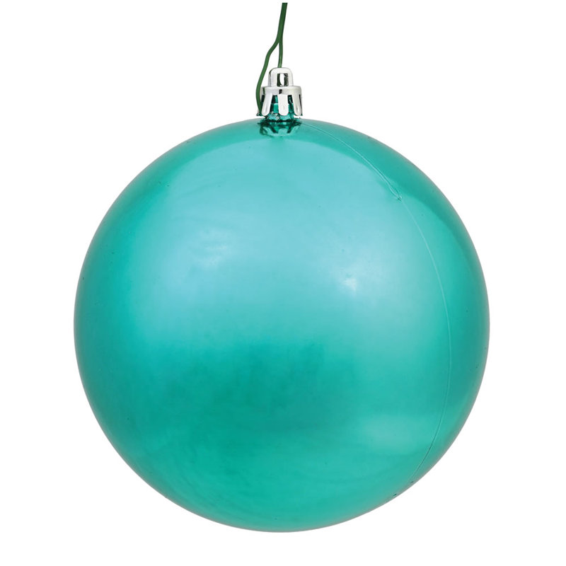 Décoration de boule décorative des Fêtes, 8", Bleu sarcelle brillant