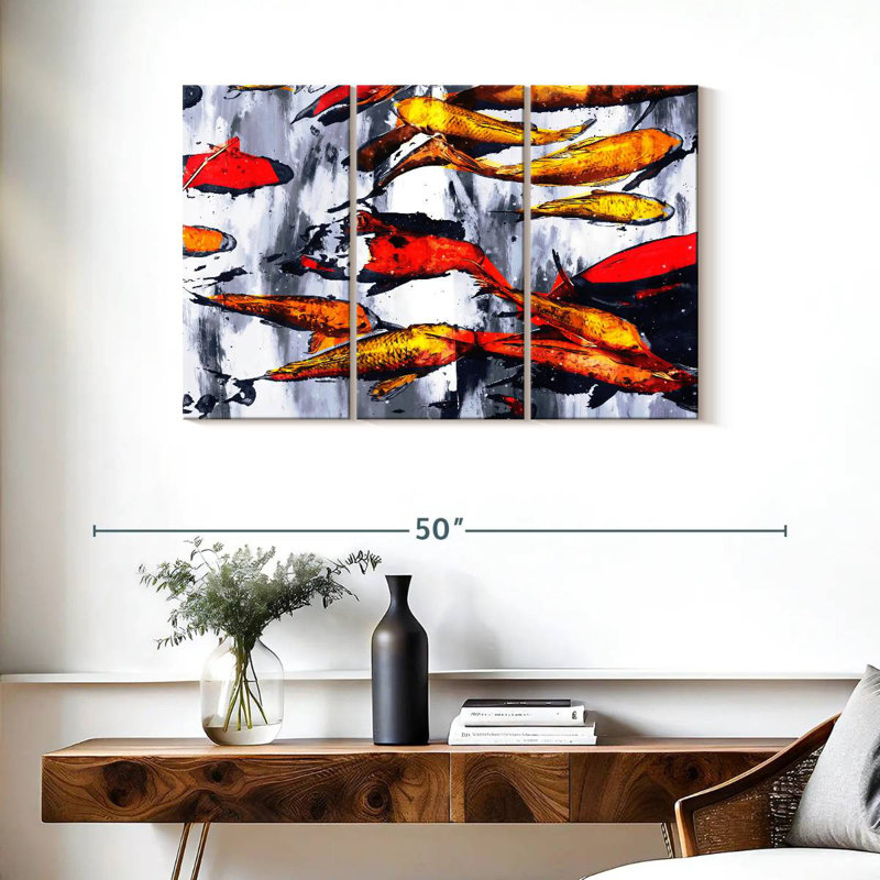 Brampt Koi Fish Galore, 24" H x 38" W