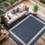 Ensemble de tapis intérieur / extérieur bleu Mekih-1410002178