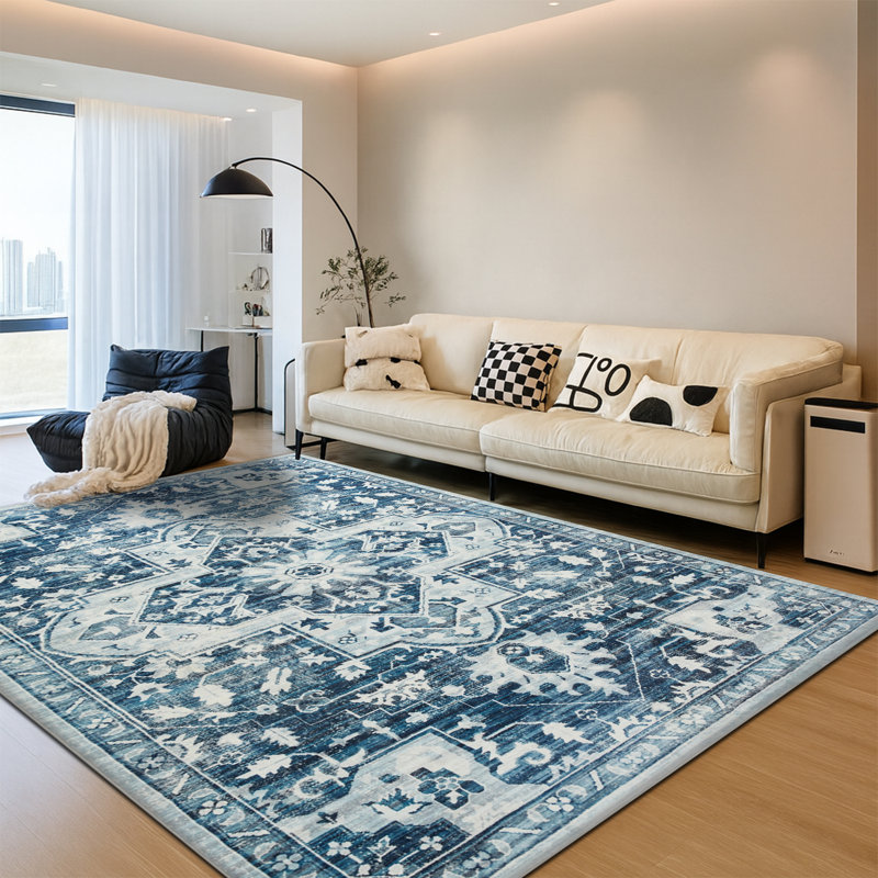 Vintage Oriental Area Rug – Living Room Large Rug for Cozy and Stylish Spaces, Rectangle 200 x 290 cm