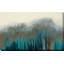 Teal Woods - Reproduction sur toile avec cadre flottant-31587698