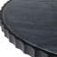 Table basse en bois avec marbre métallique - Décoration de table de salon ronde contemporaine - Décoration intérieure moderne avec base sculpturale - 42 po, noir