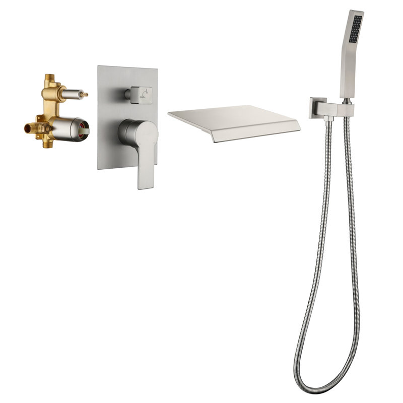All-In-One Kit with Rough in-Valve, Brushed Nickel