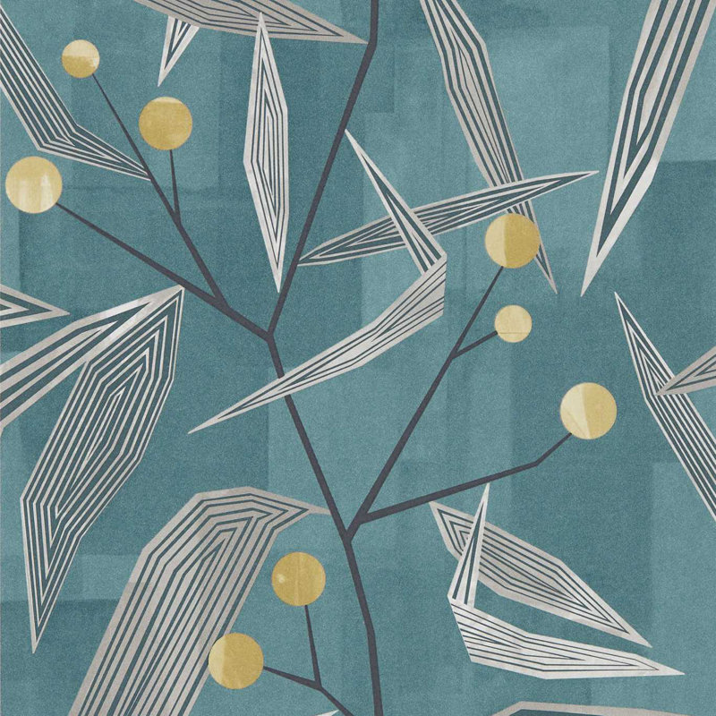 Entity Wallpaper, Teal/Linden
