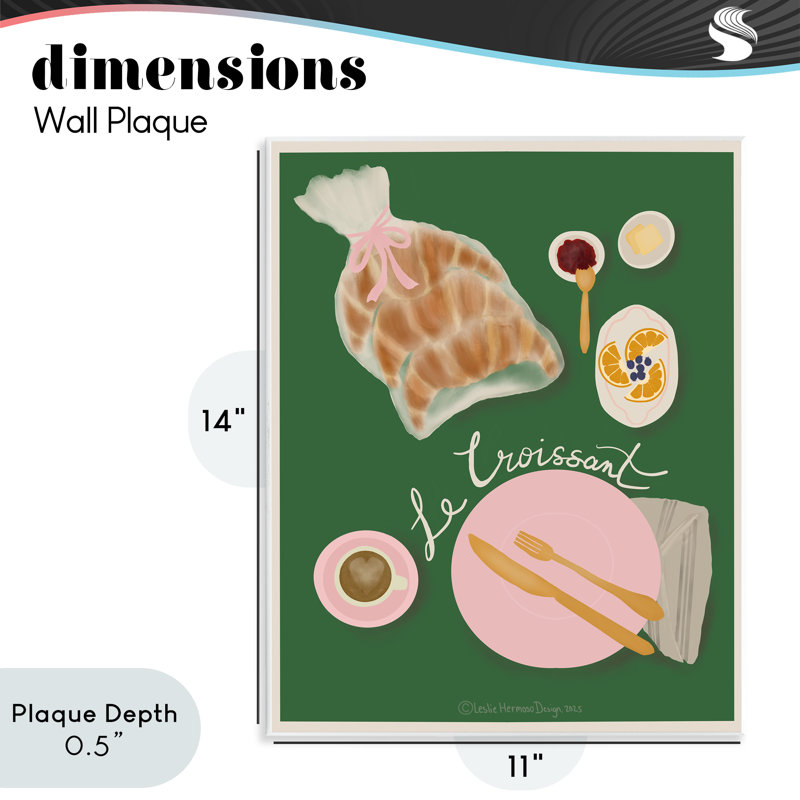Plaque murale Le Croissant, par Leslie Hermosa