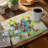 Braided Polyester Andaluss Set of 6 | Abstract Squares Flowers