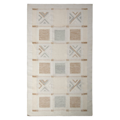 Scandinavian Wool Geometric Area Rug