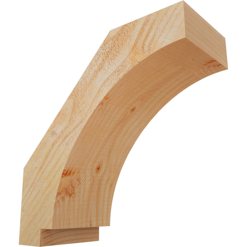 Attelle impériale du genou, Sapin de Douglas, Brute, H 14 po x l 6 po x P 14 po