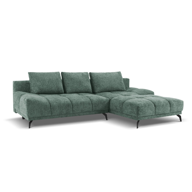 Cuthrell 5 Seater Sofa Bed, Right Hand Facing, Green