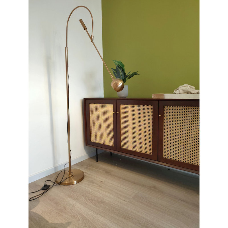 Armoire d'appoint Simple Rattan, Noyer
