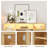 Modern LED TV Stand For Tvs Up To 80", Tall Highboy Entertainment Center With Adjustable Shelves, Fluted Doors & Storage Cabinets