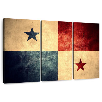 Grunge Panama Flag