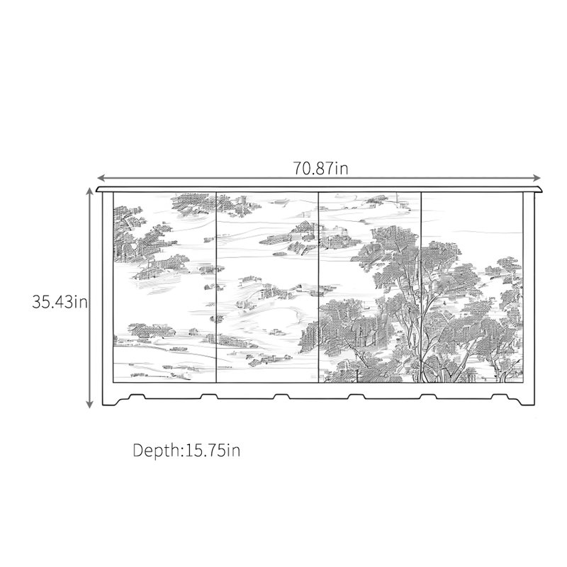 Buffet minimaliste de haute qualité