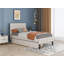 Lit plateforme tapissier simple capitonné Buchman-88630564