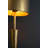  Metal Floor Lamp with Conical Barrel Shade and Triangle Accent Decorative Lighting for Office Reading Nook Antique Gold Finish
