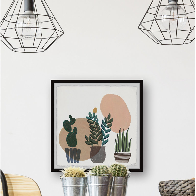 Plantes ornementales-reproduction d’art sur papier encadrée, H 32 po x l 32 po x P 1,5 po