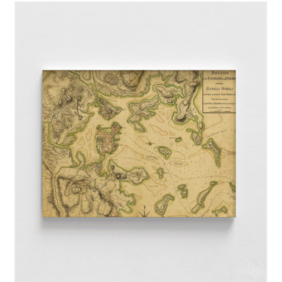Colonial Defenses Against The British Map, reproduction de carte antique encadrée, ancienne carte militaire, carte militaire antique, art mural encadré